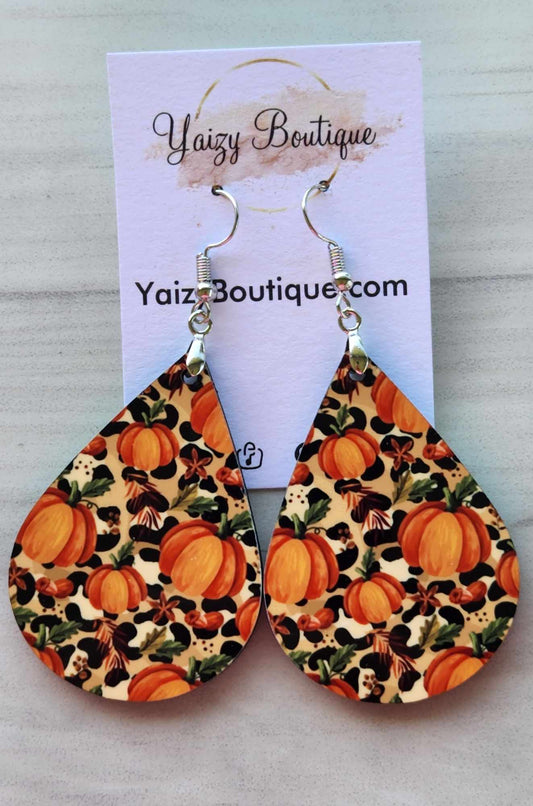 Pumpkin Earrings - Yaizy Boutique