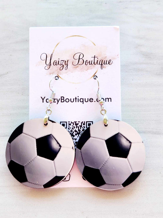 Soccer Ball Earrings