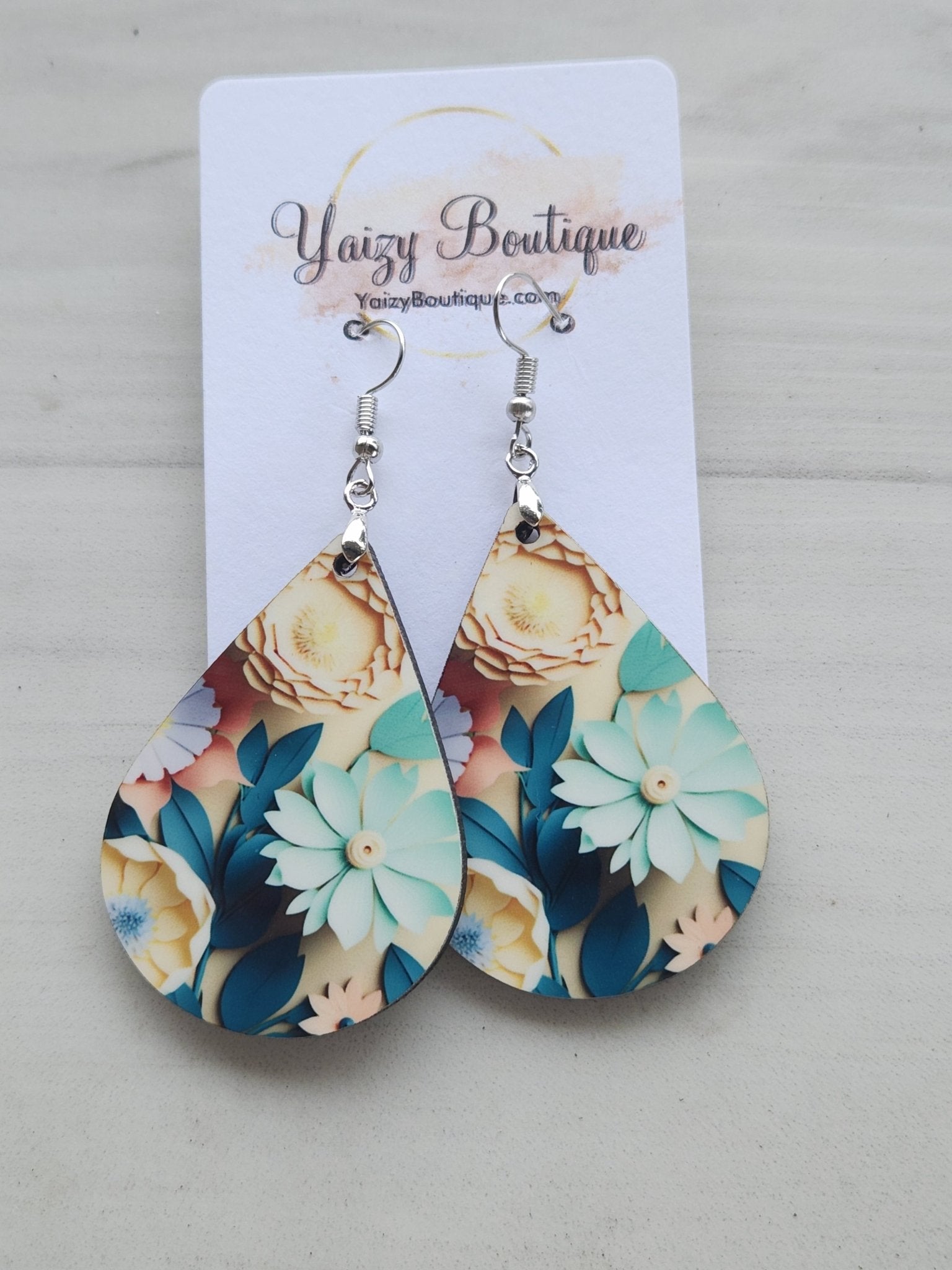 3d Flowers Earrings - Yaizy Boutique