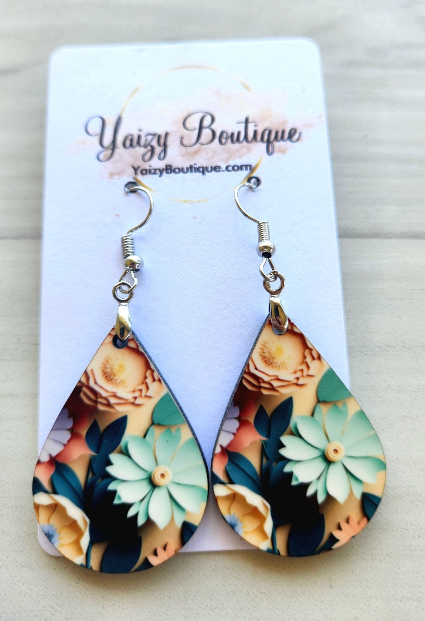 3d Flowers Earrings - Yaizy Boutique