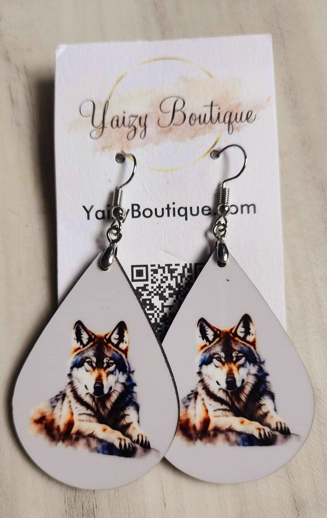 Wolf Handmade Earrings