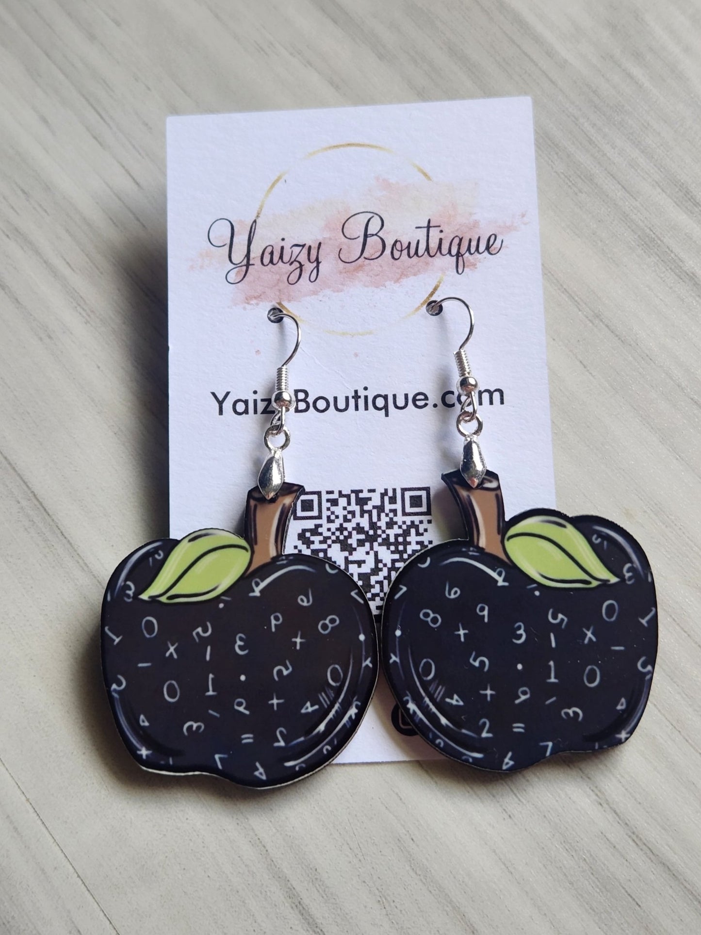 Apple Teacher Handmade Earrings - Yaizy Boutique