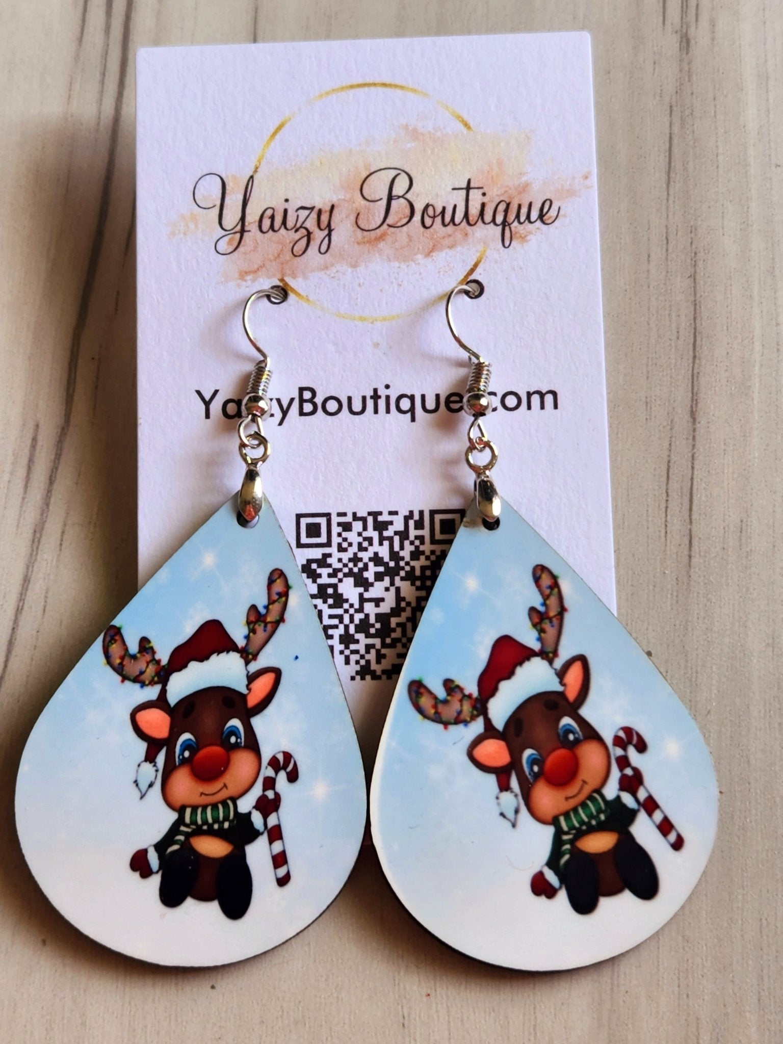 Baby Rudolph Handmade Earrings - Yaizy Boutique