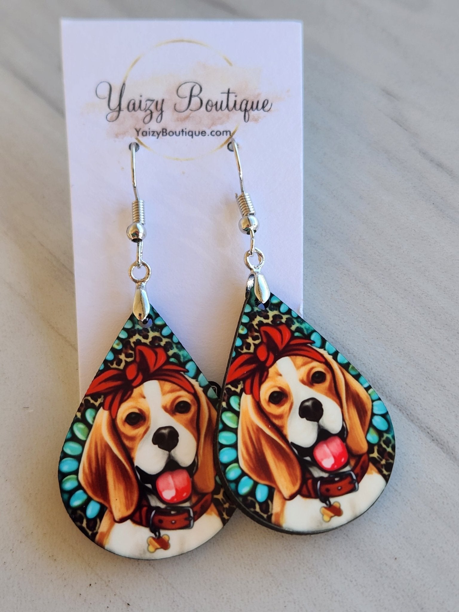 Beagle Dog Earrings - Yaizy Boutique