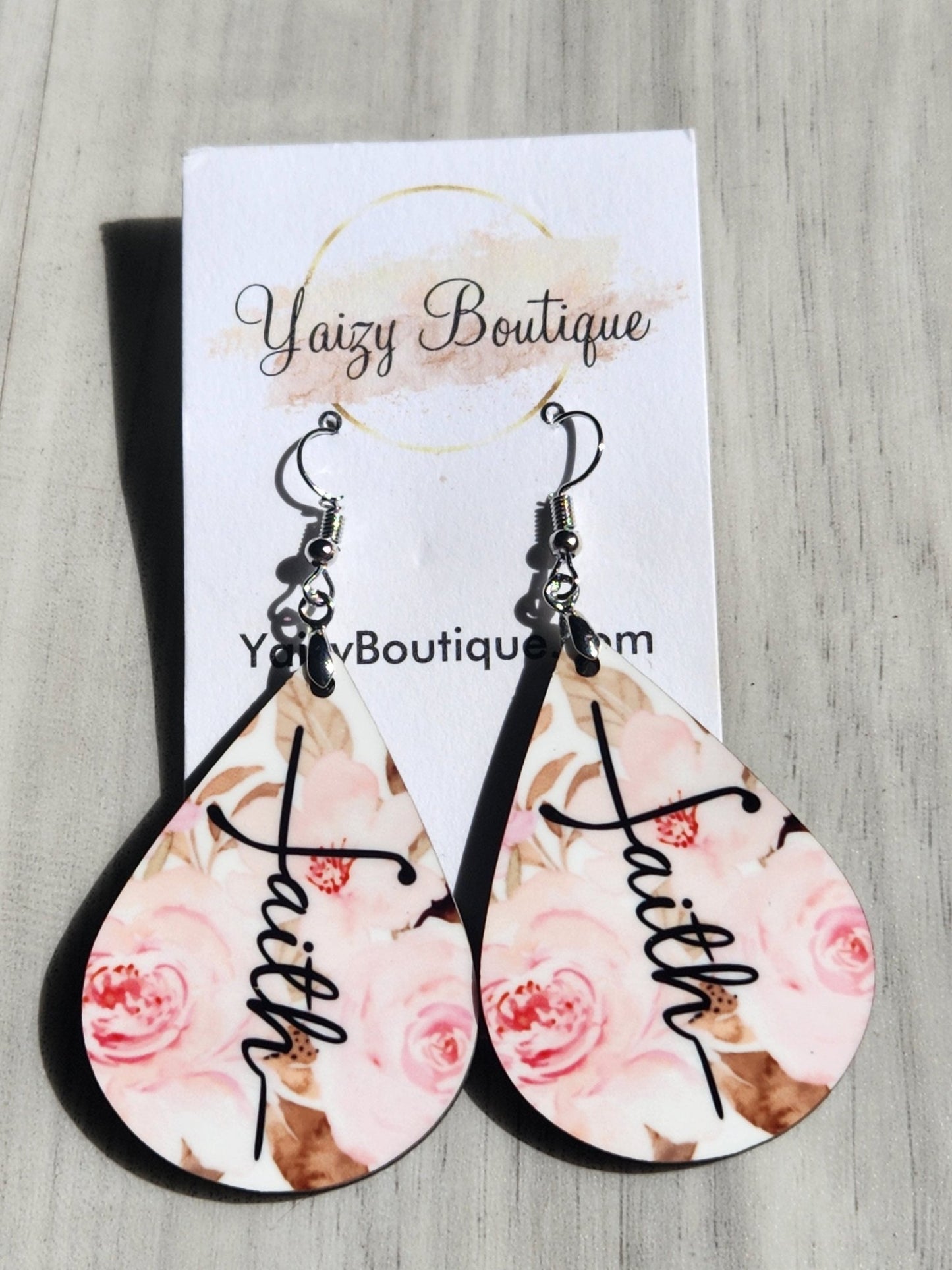 Big Roses Handmade Faith Earrings - Yaizy Boutique