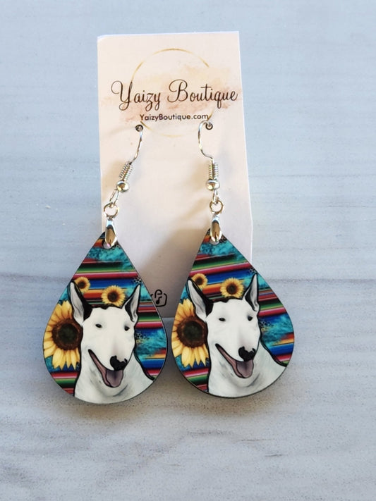 Bull Terrier Earrings - Yaizy Boutique