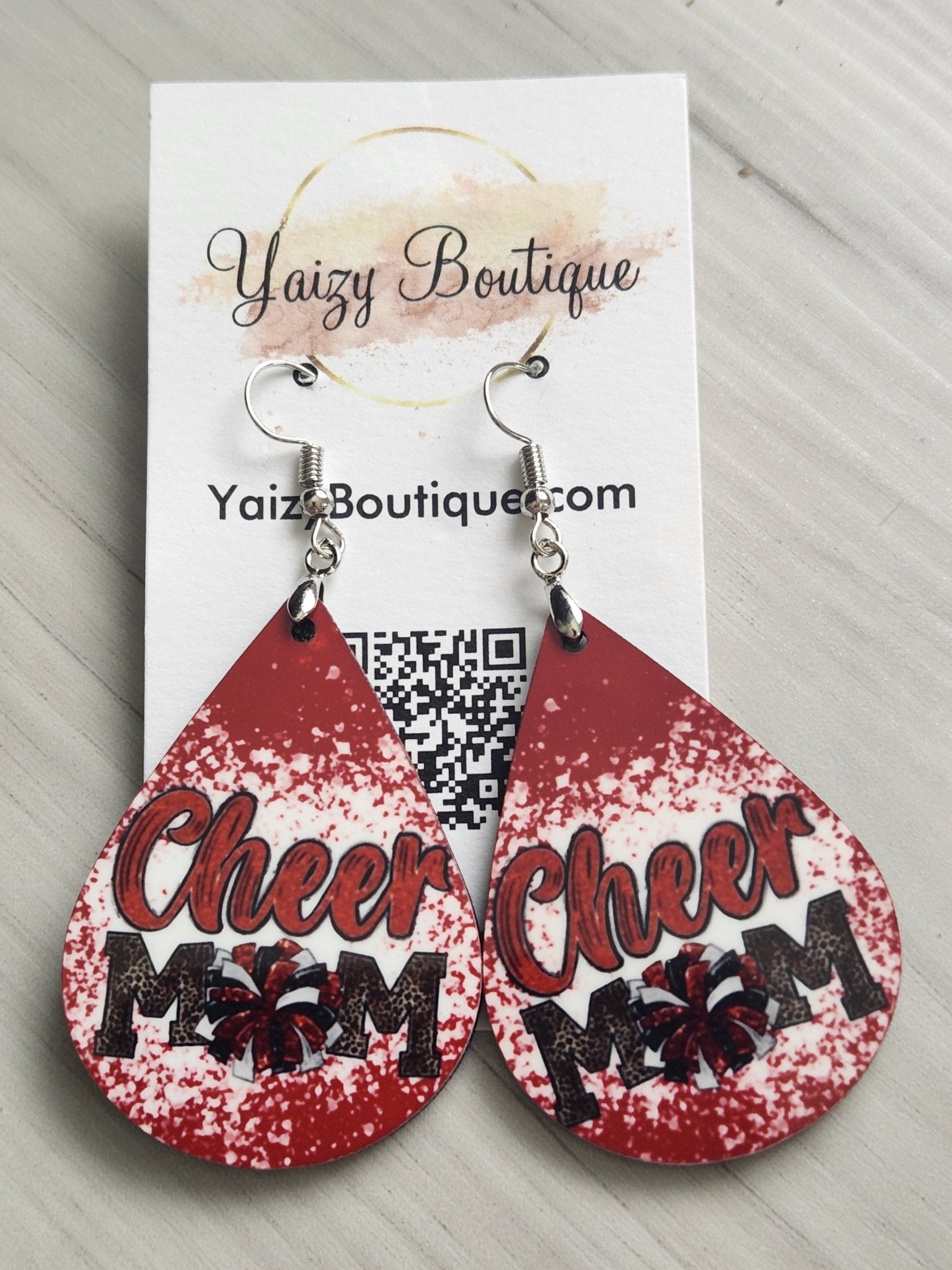 Cheer Mom Handmade Earrings - Yaizy Boutique