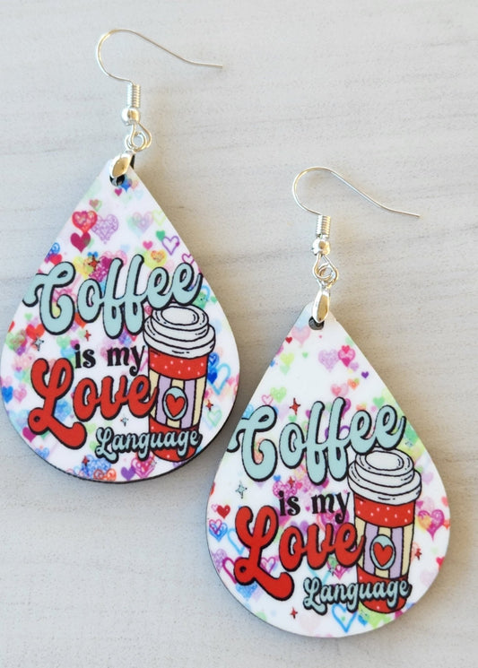 Coffee Love Language Earrings - Yaizy Boutique