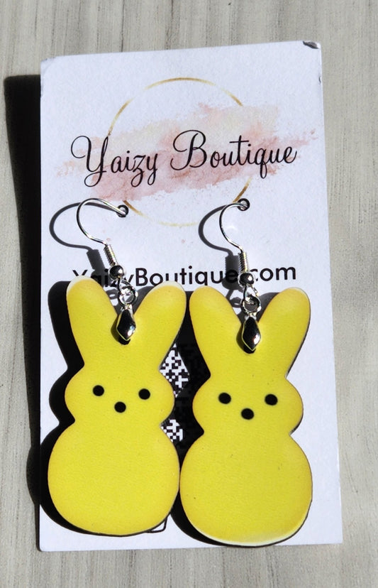 Easter Bunny Peep Earrings - Yaizy Boutique