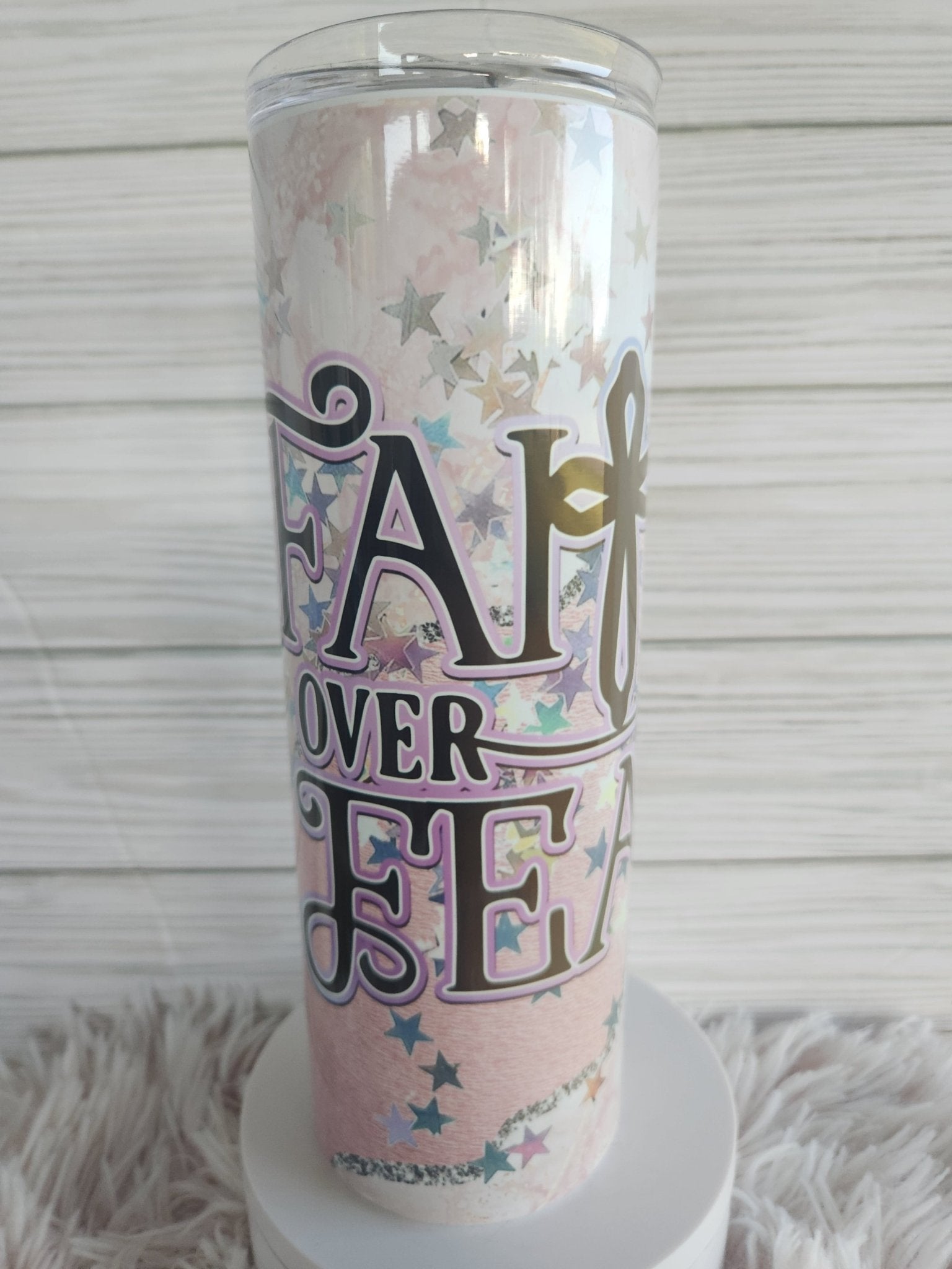 Faith over Fear Oopsie 20z tumbler - Yaizy Boutique