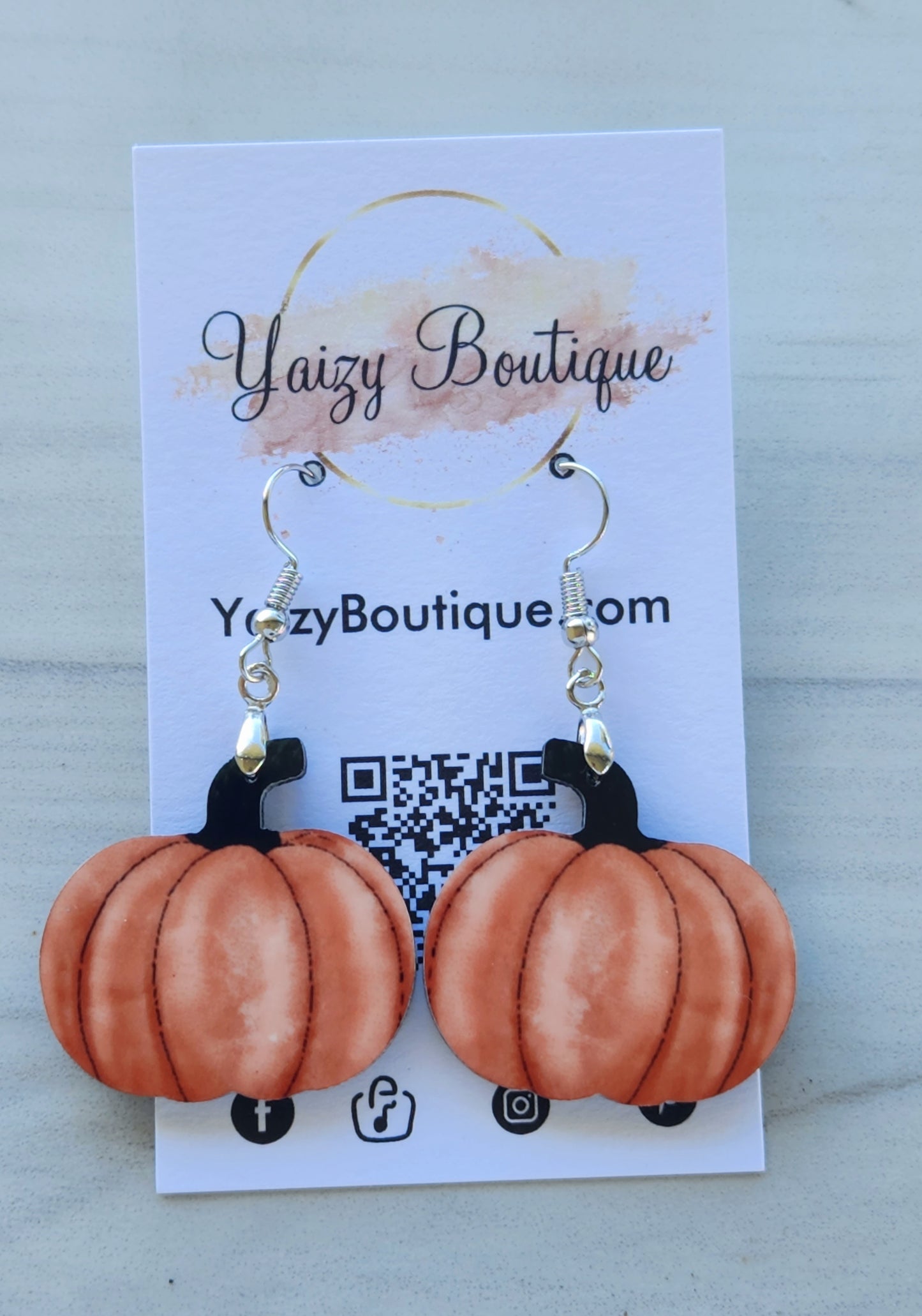 Pendientes en forma de calabaza