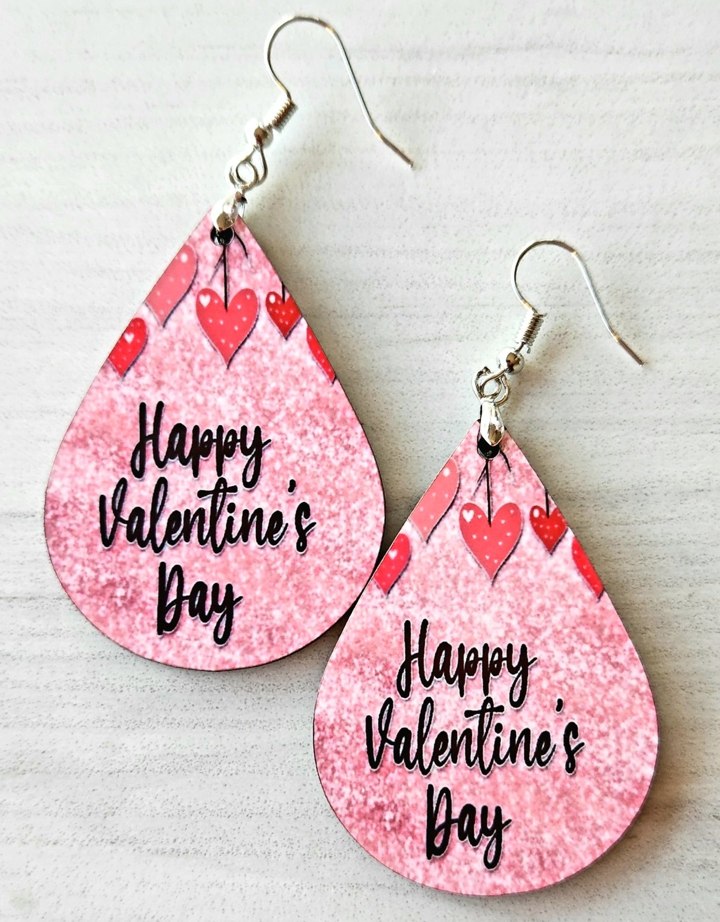 Happy Valentines Sublimate Earrings - Yaizy Boutique