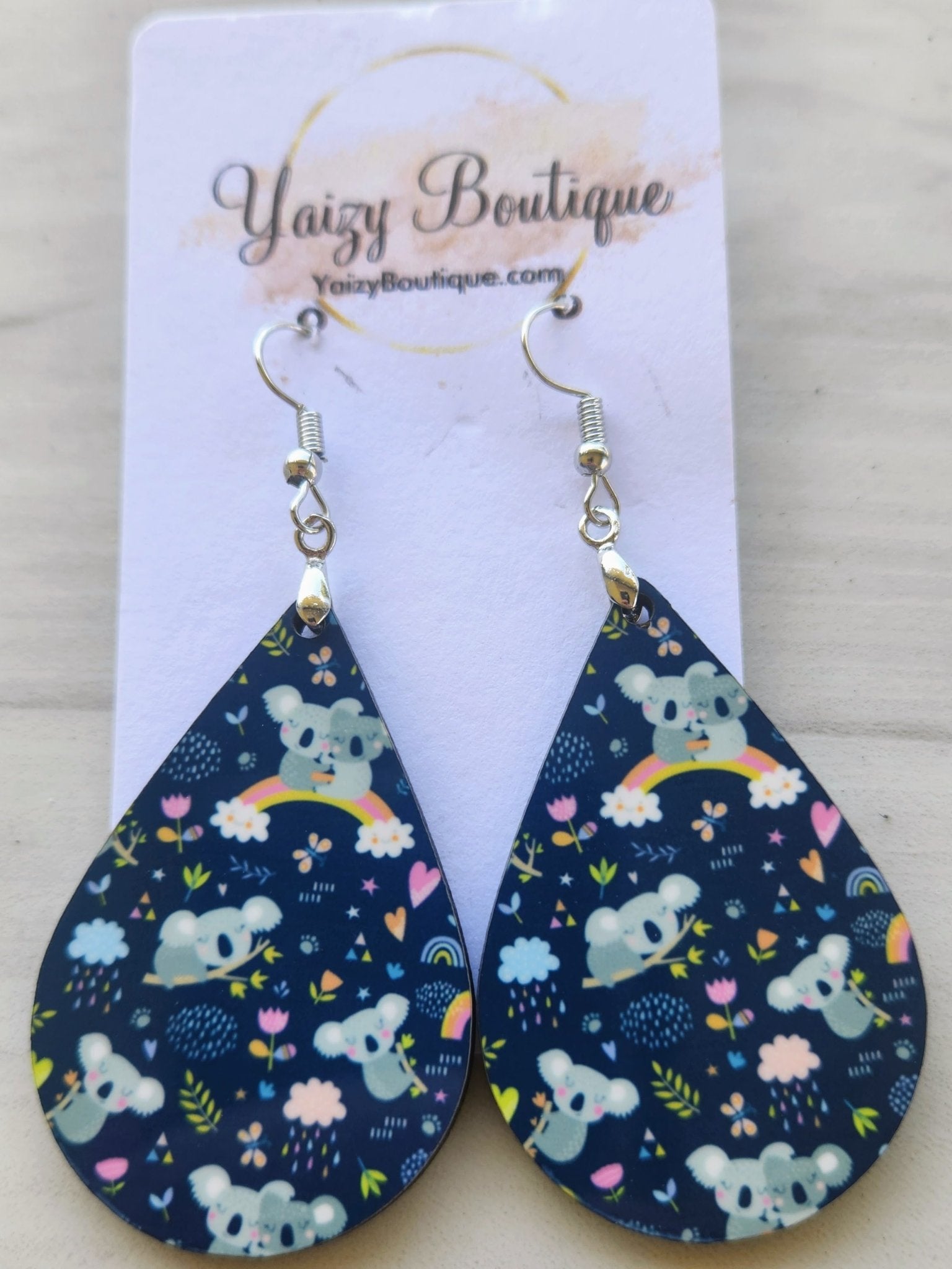 Koala Handmade Earrings - Yaizy Boutique