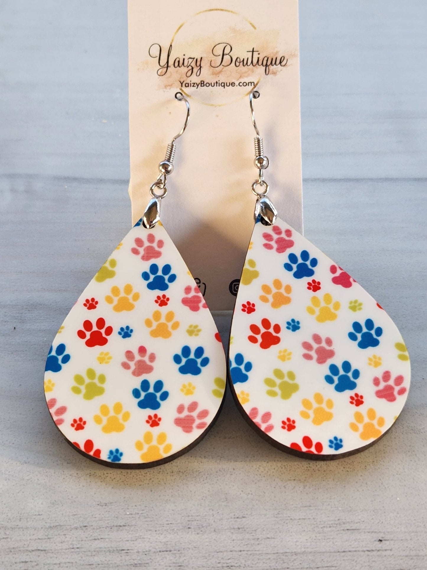 Paw print Earrings - Yaizy Boutique