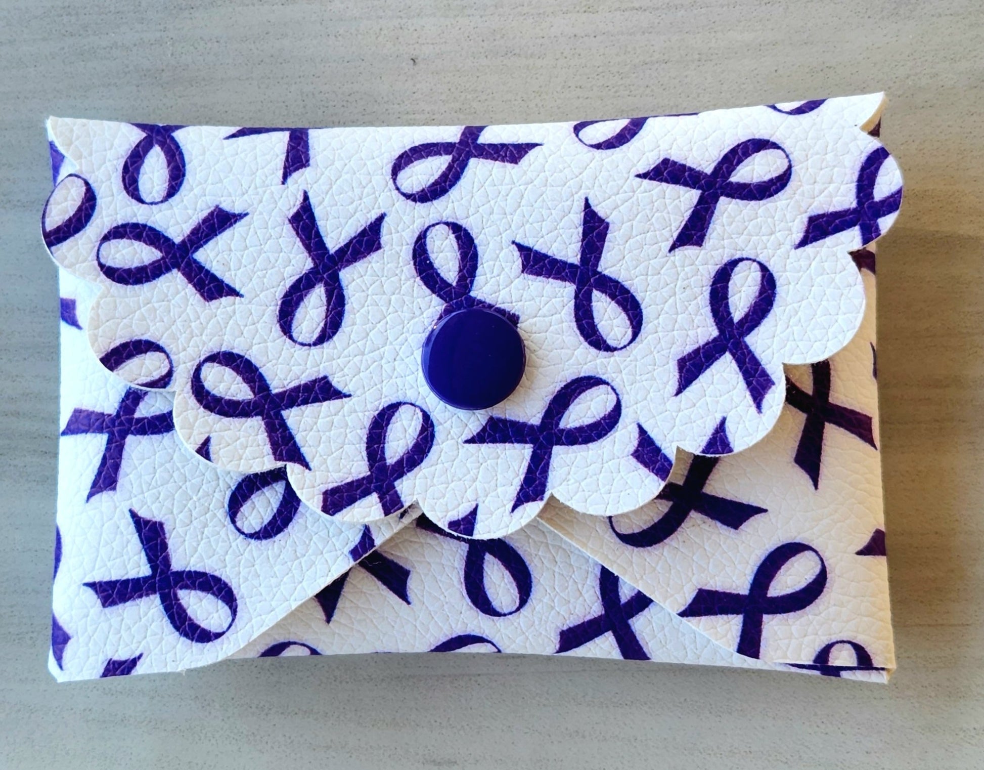 Purple Ribbon Mini Wallet - Yaizy Boutique