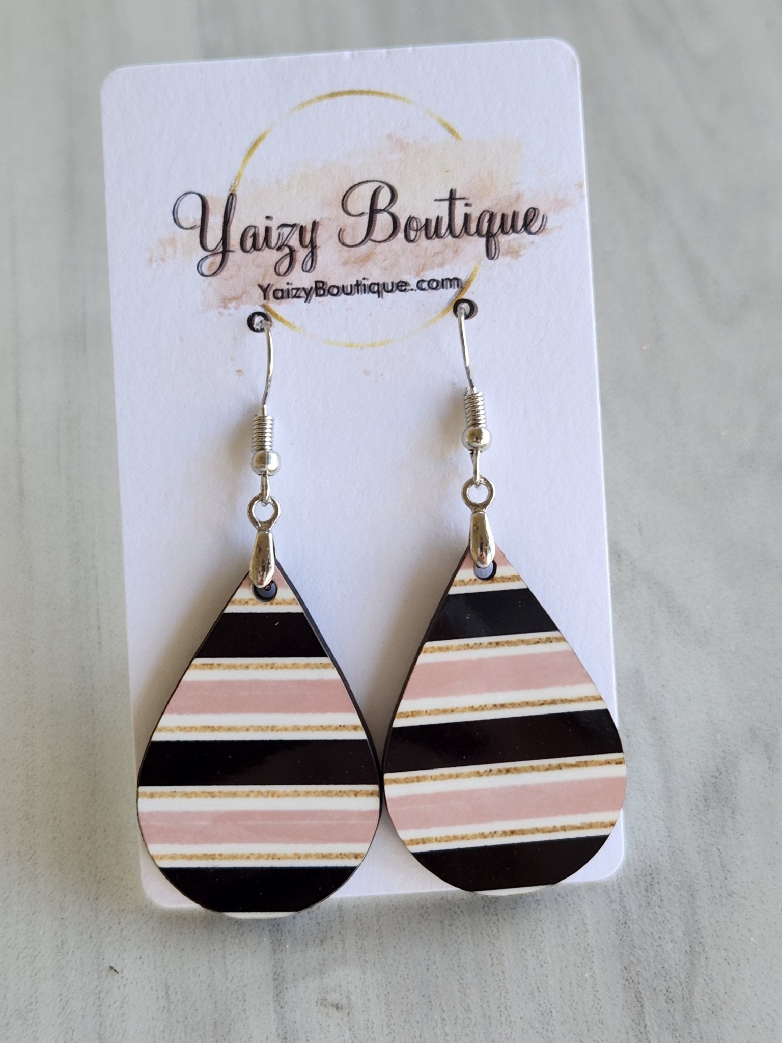 Stripped Earrings - Yaizy Boutique